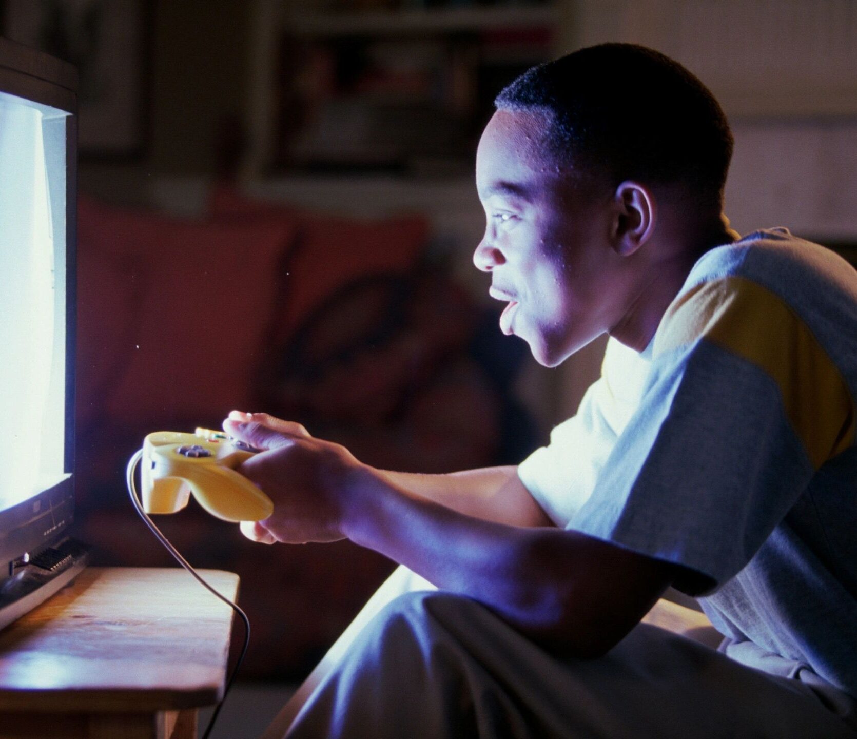 Person playing a ethical video game